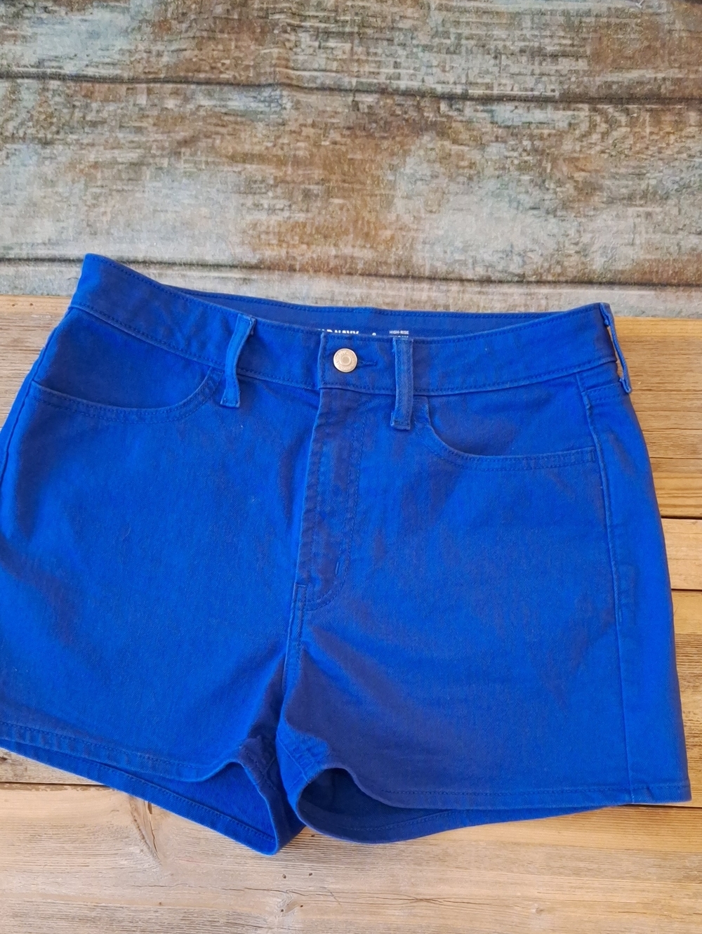 Old Navy Bright Blue Denim Shorts. Size 8